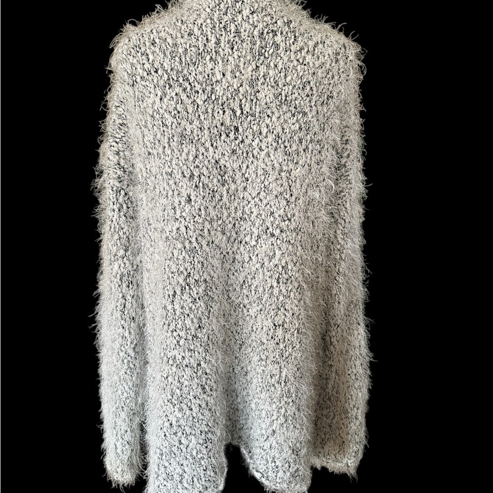 🔥Calvin Klein Soft Eyelash Knit Open-Front Cardigan Cozy Neutral Layer XL - Picture 8 of 12